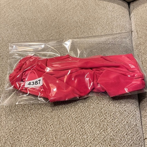 New! Beach Riot Emma cutout bow front bikini bottom pink rib 14387 - Picture 9 of 12